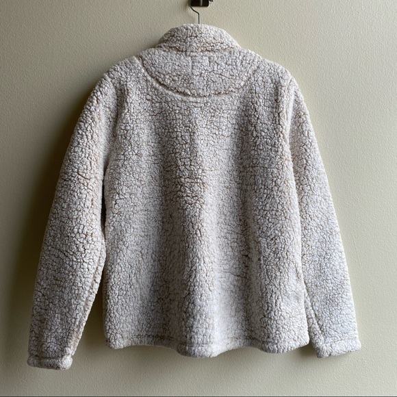 Time and Tru Cream Wooly Wubby Sherpa Pullover Sz. Medium - Picture 11 of 16
